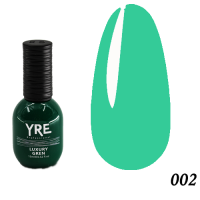 Гель-лак YRE 15мол Luxury Green №002