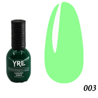 Гель-лак YRE 15мол Luxury Green №003