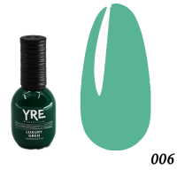 Гель-лак YRE 15мол Luxury Green №006