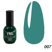 Гель-лак YRE 15мол Luxury Green №007