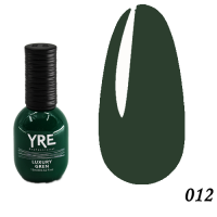 Гель-лак YRE 15мол Luxury Green №012