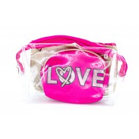 миниатюра для товара: К24168 Косметичка 3в1 "LOVE" 