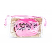 миниатюра для товара: К24168 Косметичка 3в1 "LOVE" 