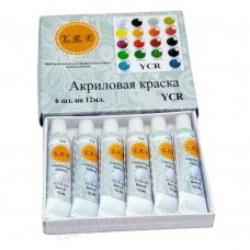 К01016 Фарби акрилові 6 кол./12мл.