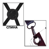 миниатюра для товара: Ф18169 Фартух Barber в смужку з кишенею (шкірозам.)