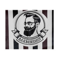 миниатюра для товара: Ф18169 Фартух Barber в смужку з кишенею (шкірозам.)