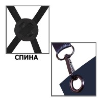 миниатюра для товара: Ф18170 Фартух Barber в смужку з кишенею (тканина) 