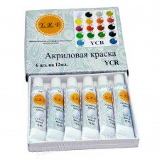 К01016 Фарби акрилові 6 кол./12мл.