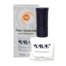 Л04066 Лак-фарба для стемпінгу 12мл.біла