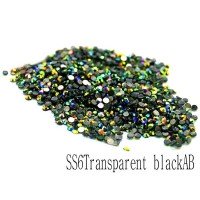 К09400 Камені-стрази Сваровськи (SS6Transparent blackAB) 1440шт.