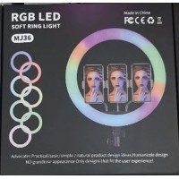 миниатюра для товара: Л02799 Лампа кільцева LED RGB Ø-36см + Штатив